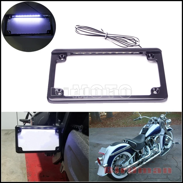 Cadre de plaque d'immatriculation pour motocyclette