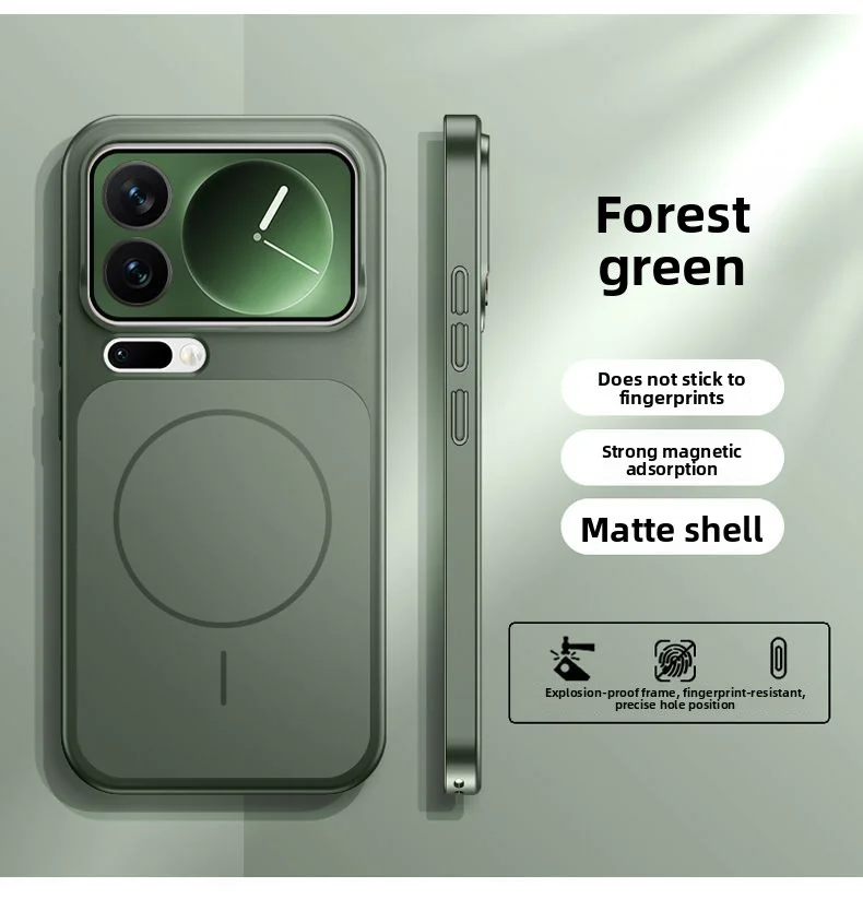 Enhanced Matte Magnetic Wireless Charging Protective Phone Case