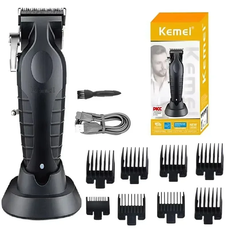 Kemei المهنية مقص الشعر للرجال قابل للتعديل اللحية...