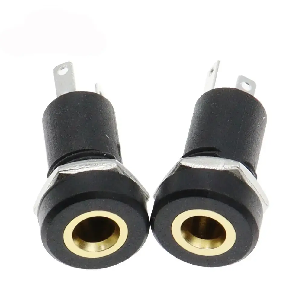 Gold Plated 3.5mm Audio Jack Socket Metal Female Stereo Connector