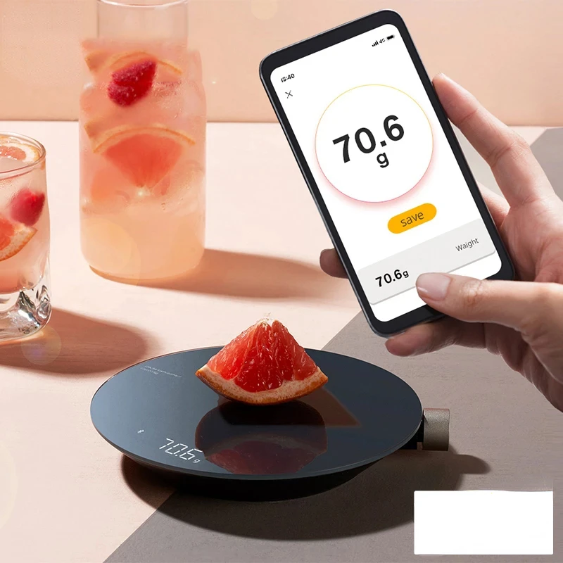Youpin smart kitchen scale highlight digital led display 0.1g accurate measurement for cooking weighing work