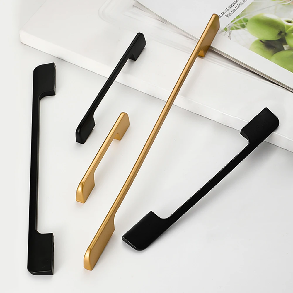 Furniture Handles Solid Aluminum Kitchen Cabinets Pulls Handles for Cabinets and Drawers kitchen door handles