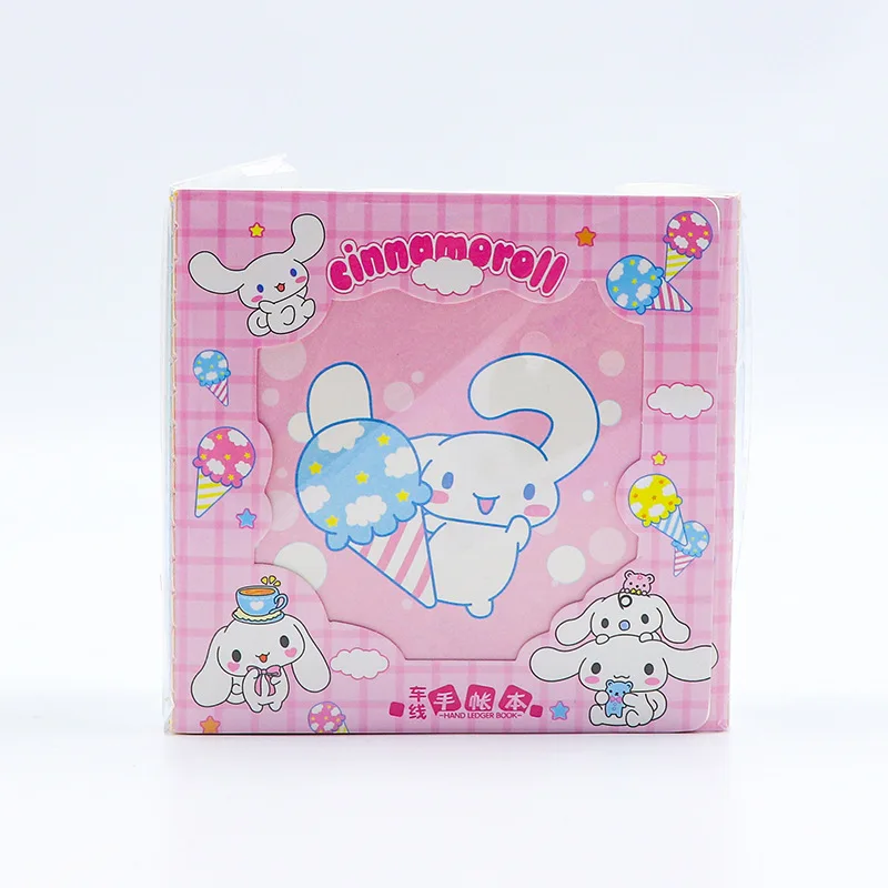 Kawaii Sanriod Notebook Kuromi My Melody Cinnamoroll Cartoon Anime Portable  Coloring Page Notepad Hand Ledger Student Word Book