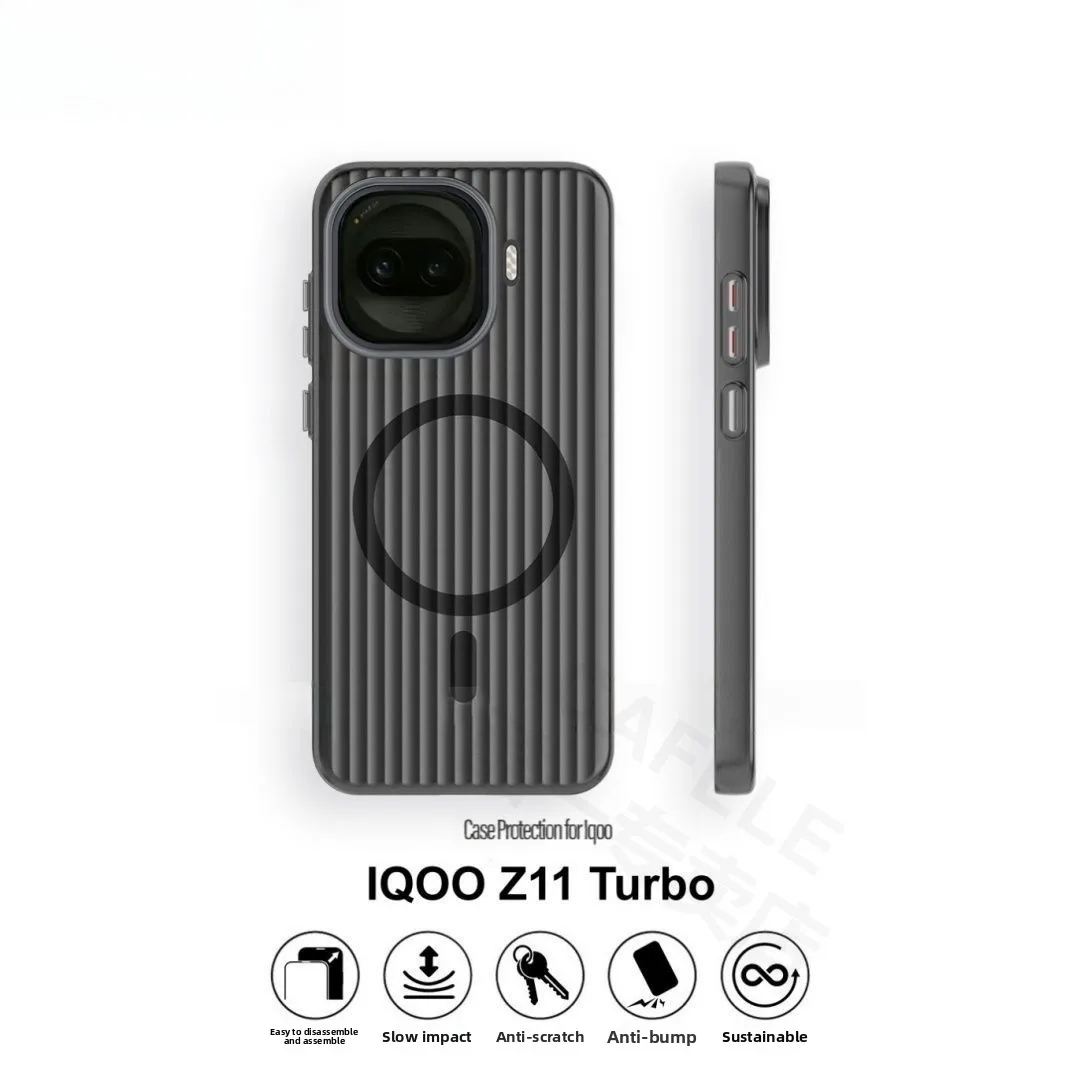 Luxury Magnetic Shockproof Case with Grating Design and Skin-Friendly Feel