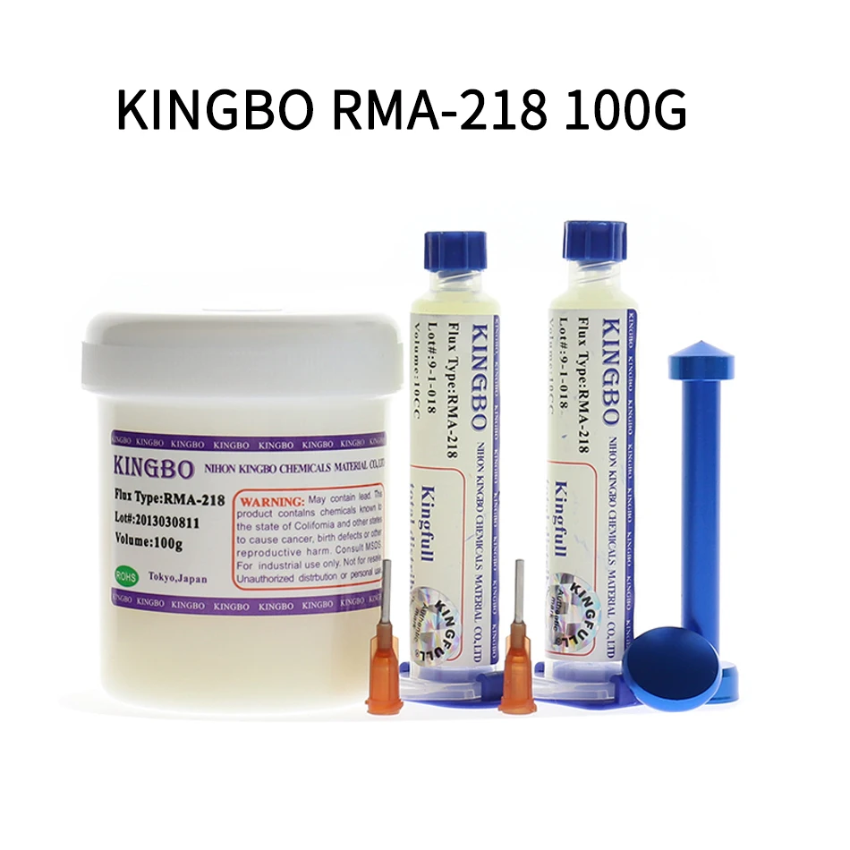 

high quality KINGBO RMA-218 bga No cleaning Solder Flux Paste Solder 100g rosin for SMT Reballing