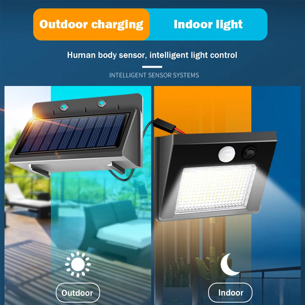48 LED Split Solar Light 1200mA Outdoor Garden Spotlight PIR Motion Sensor Solar Wall Lamp IP65 Waterproof Solar Street Lighting