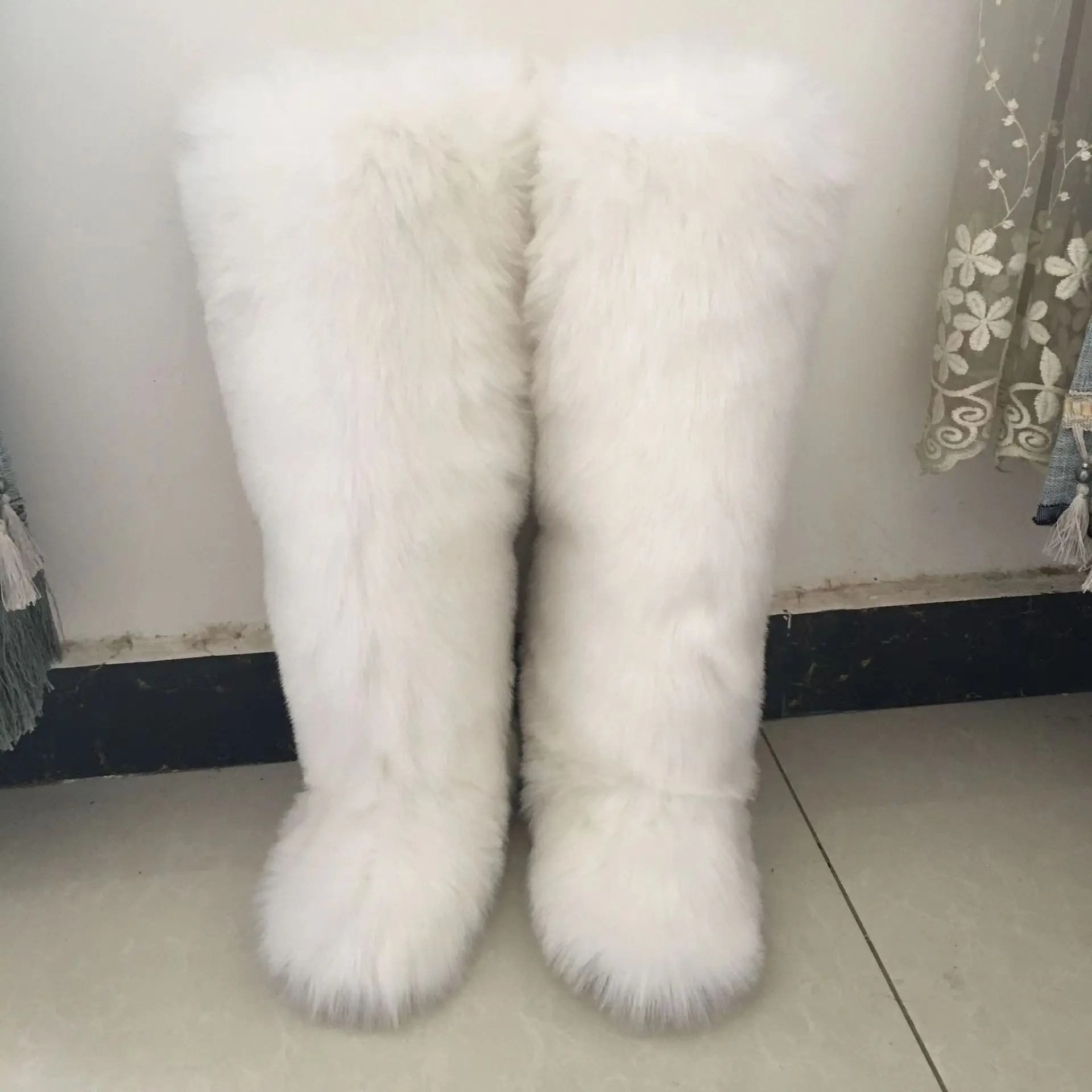 Fur All-In-One Large Festive Cotton Shoes main image 1