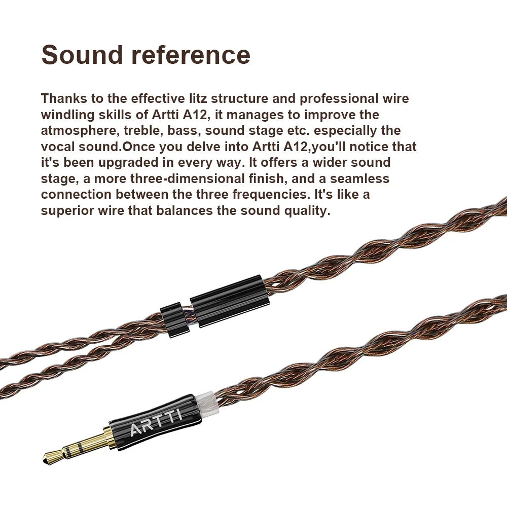 ARTTI A12 HIFI IEMs ̾ ׷̵ ̺,   ̺, 4 ھ, 3.5, 4.4mm ÷, MMCX, 2 , Q.D.C Ŀ