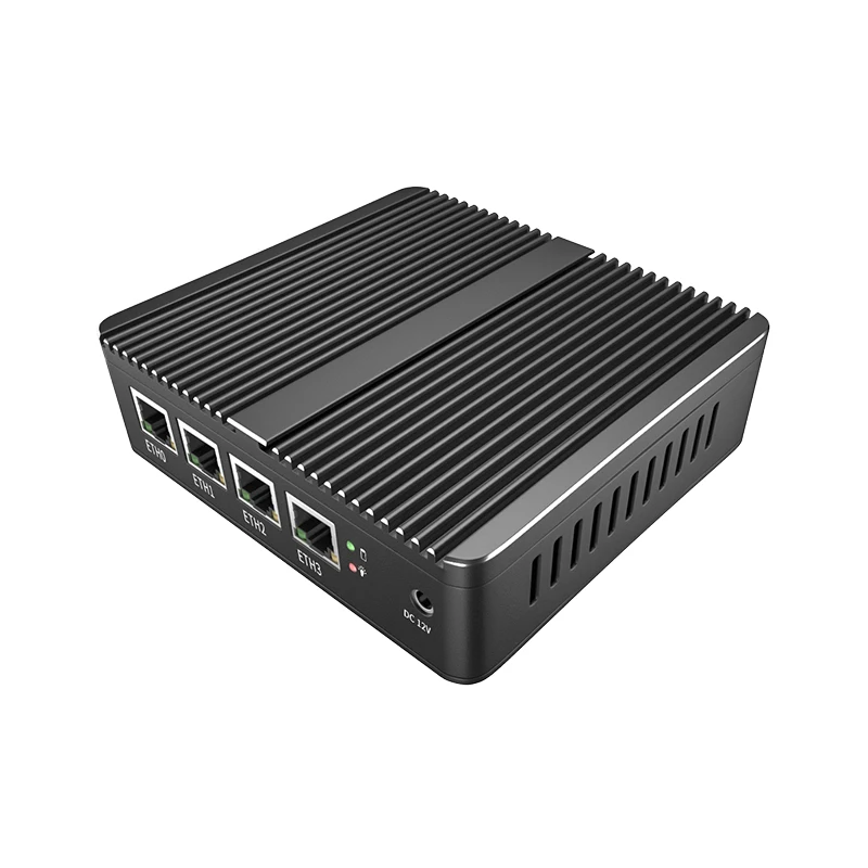 Celeron J1900 Fanless Industrial box PCs Quad Core 4x i211 E3825 N2840 Firewall Mini Router HD VGA Office Business Mini Computer 3
