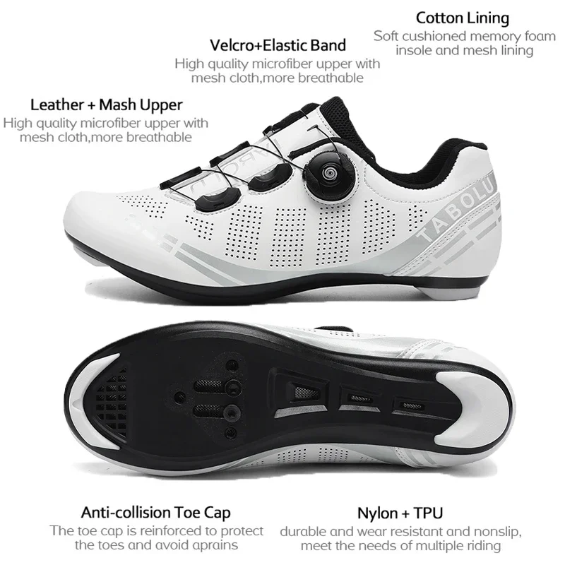 Professional Cycling MTB Shoes Men Route Cleats Road Bike Speed Flat Sneaker Women Racing Bicycle Mountain Spd Biking Footwear 3