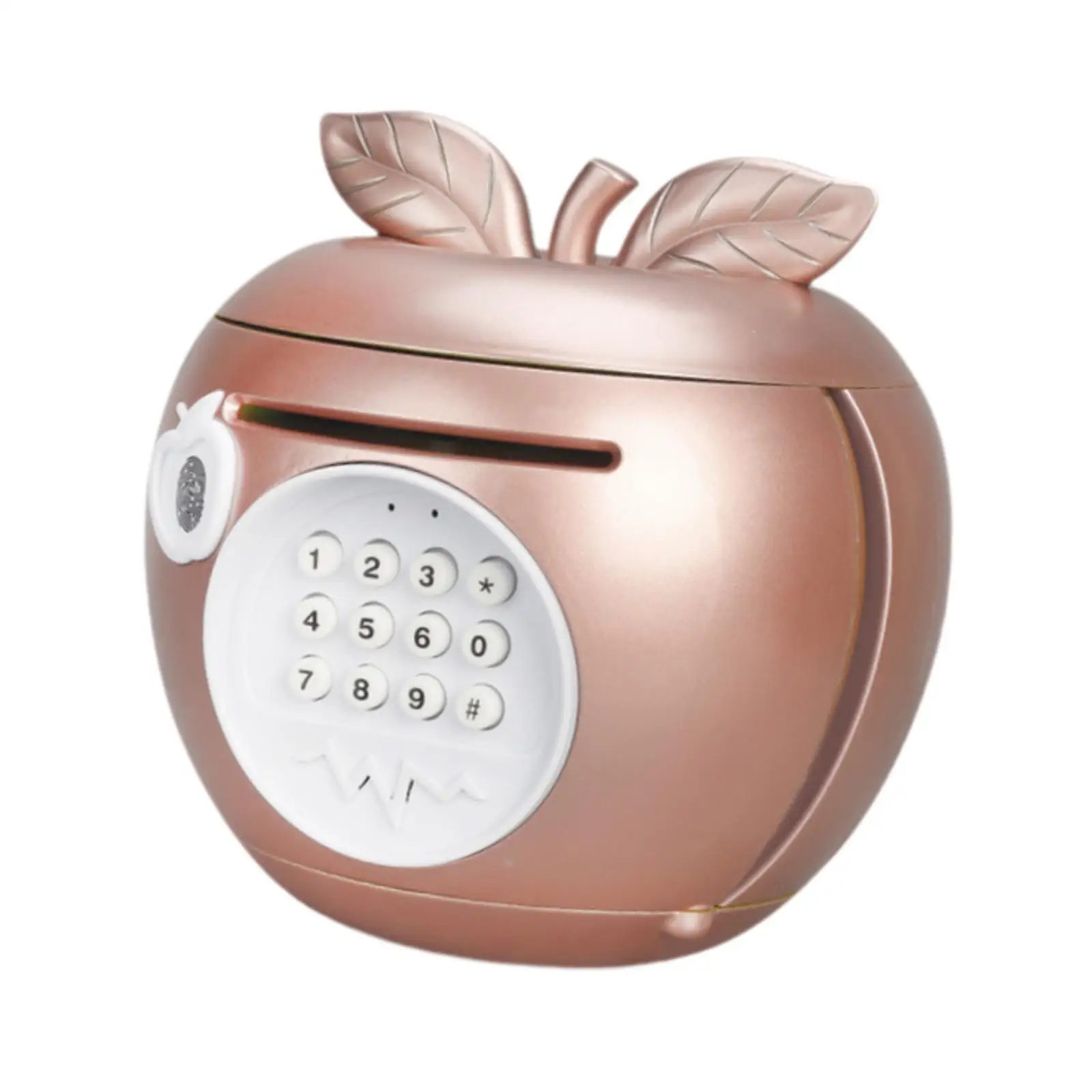 Cartoon Apple-shaped Piggy Bank Small-size Coin Bank for Christmas Gift Kids