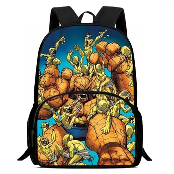 15-Inch Fantastic Four Thing Print Backpacks Large Capacity Backpack For Teenagers School Backpack For Boys&Girls 1