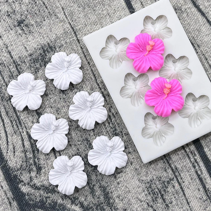 Kamelie Mini Rose Daisy Blume Silikon Sugar Mold Harz Werkzeuge Schokolade Cupcake Backform Fondant Kuchen Dekorieren Werkzeuge – Detail 10