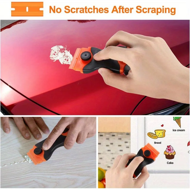 Cleaning Scraper Window Glass Ceramic Two Kinds Blade Plastic Handle