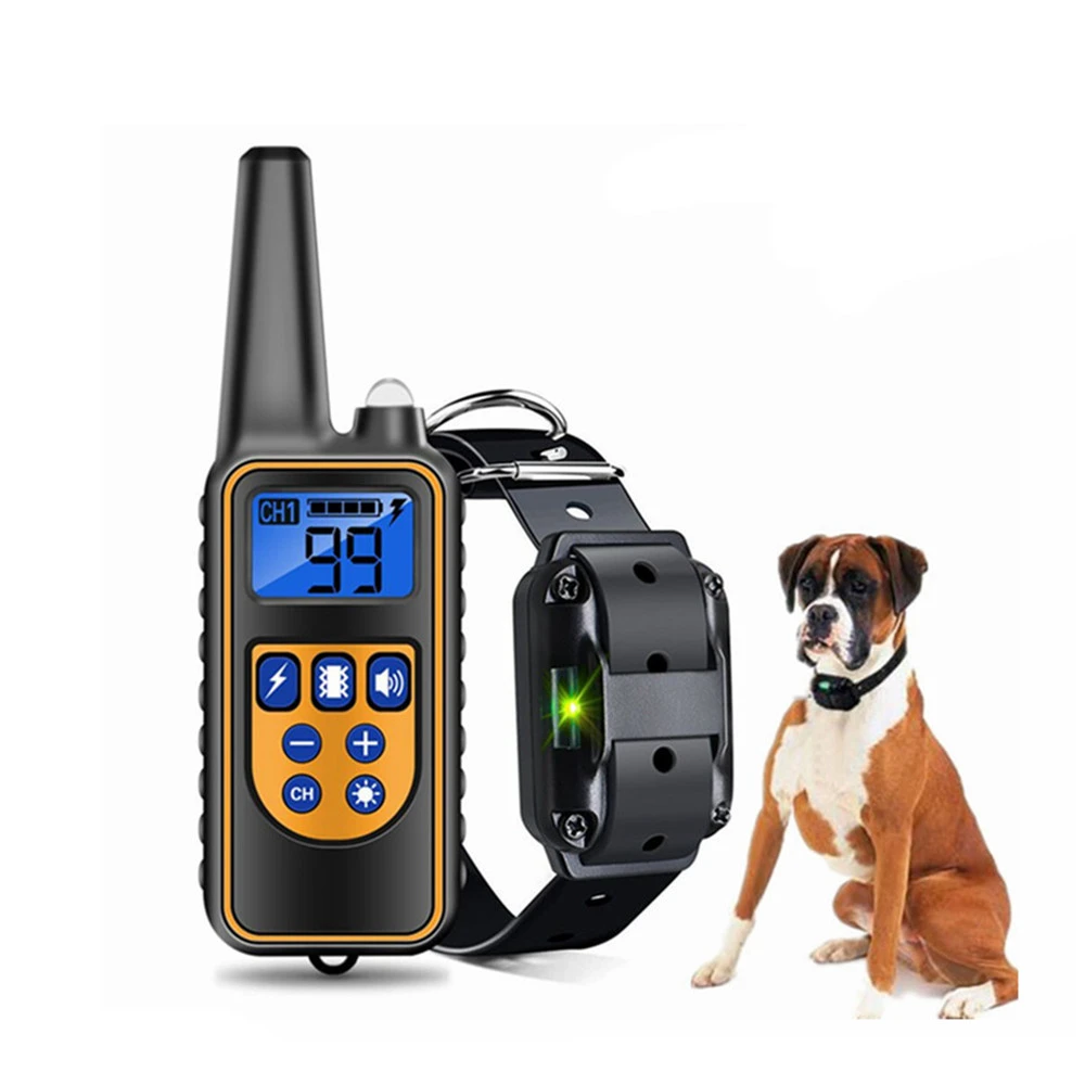 Electric Dog Training Collar Waterproof Rechargeable Remote Control Pet