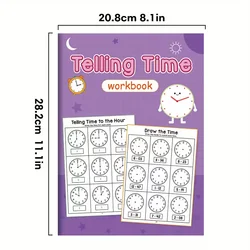 Interactive Telling Time Workbook for Kids: Master Clocks in 30 Days with Daily Practice & Activities (Tell time workbook)