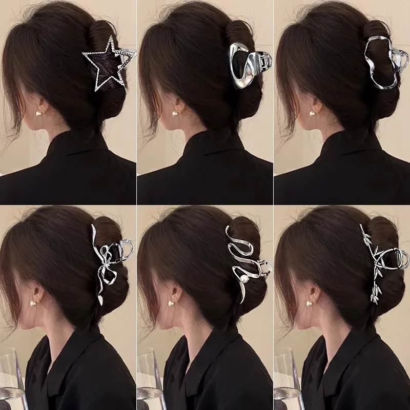 New Tiny Metall Haar Klaue Für Frauen Mädchen Koreanische Geometrische Haar Bad Krabben Clips Haarnadeln Grips Headwear Haar Zubehör