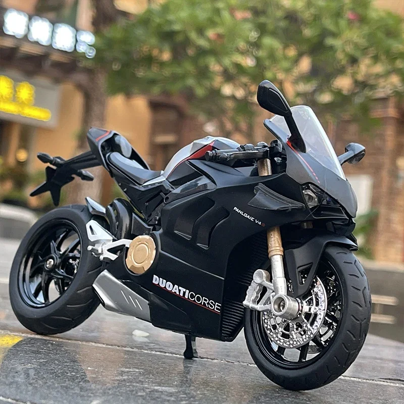 1/12 Ducati Panigale V4S Racing Cross-country Motorcycle Model Simulation Alloy Toy Street Motorcycle Model Collection Kids Gift 2