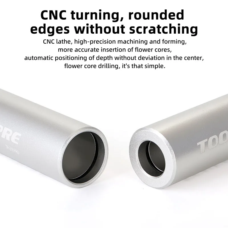 TOOPRE 산악 자전거 포크 플라워 센터 펀칭 도구, 자전거 그릇 세트, 이빨 없는 매화 행어 해바라기 설치 도구