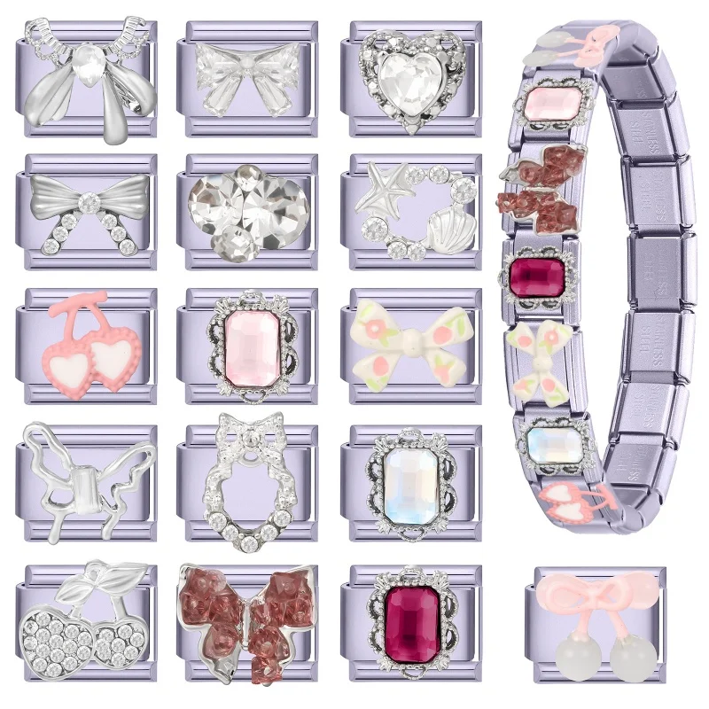 Y2K Italian Charm 9mm Bracelet DIY Jewelry Accessories