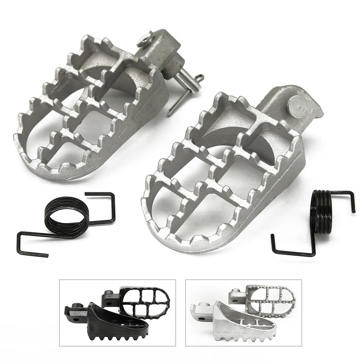 

Motorcycle Foot Pegs Rests Footpegs For XR50R CRF50 CRF70 CRF80 CRF100F PW50 PW80 TW200 TTR90 TTR90E DL650 V-Strom 2004-2012