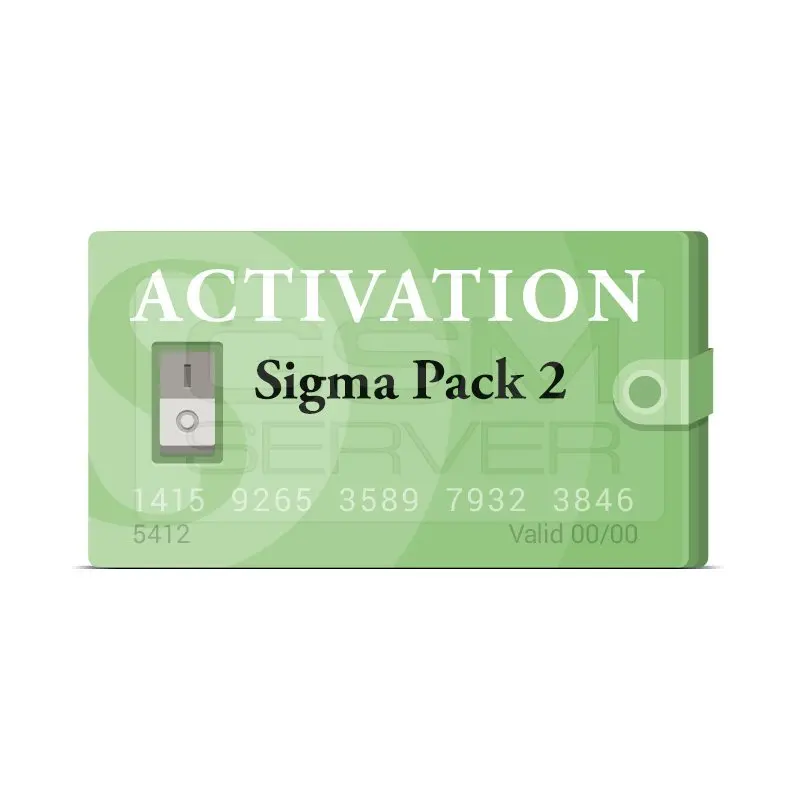 Sigma Plus Dongle Set Activation Pack 1 2 3 4 5 sigma plus box