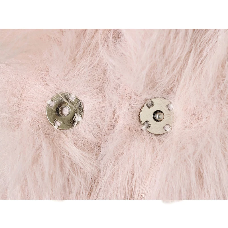 Women Elegant Faux Fur Coat Warm Fluffy Loose Long Sleeve Lapel Jacket Autumn Winter Fashion High Street Lady New Outerwear