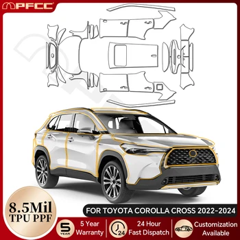 Pre-Cut 8.5Mil Clear TPU PPF Body Protection Film for Toyota Corolla Cross LE & XLE (2022–2024) – Anti-Scratch and Durable