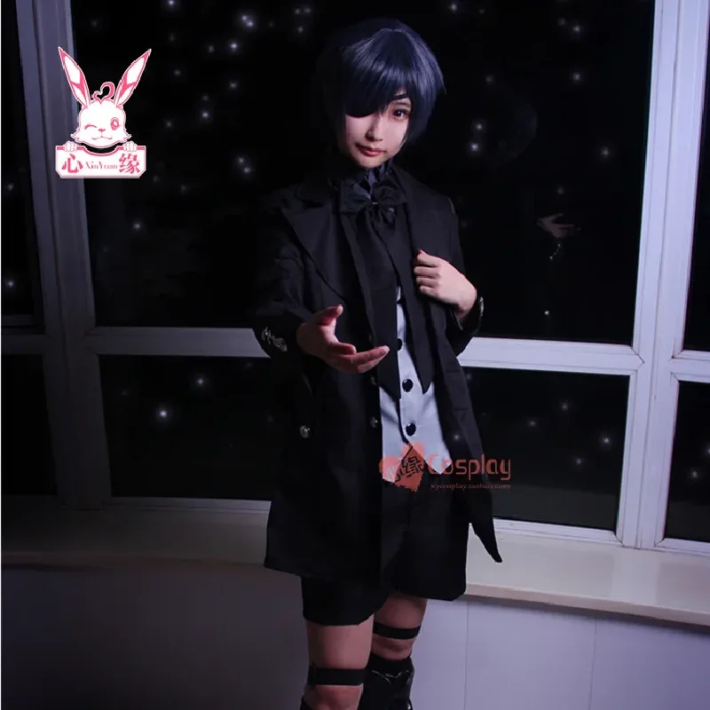 

Black Butler Cosplay Ciel Phantomhive Cartoon Halloween Cosplay Anime Free Postage Unisex Male Female Demon Costumes Cosplay