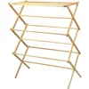 Wooden Clothes Drying Rack for Laundry - Collapsible Folding Bamboo Laundry Drying Rack for Drying Clothes - Heavy Duty 1
