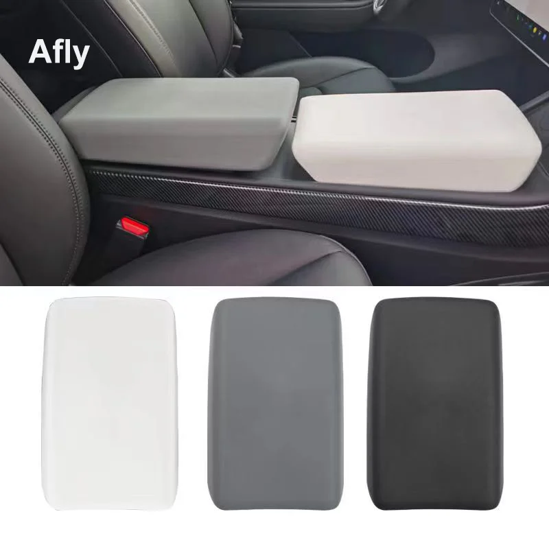 

Model Y TPE Soft Case Mat Car Center Console Arm Rest Lid Auto Central Armrest Box Pad Cover Latch for Tesla Model 3 Accessories