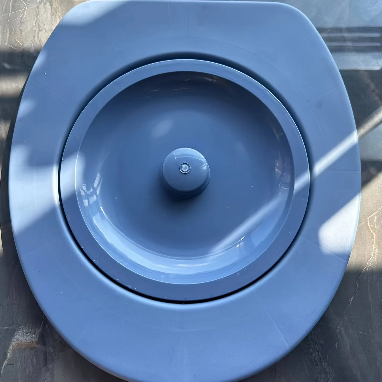 Portable PVC camping toilet seat, suitable for outdoor exploration, hiking, and emergency situations