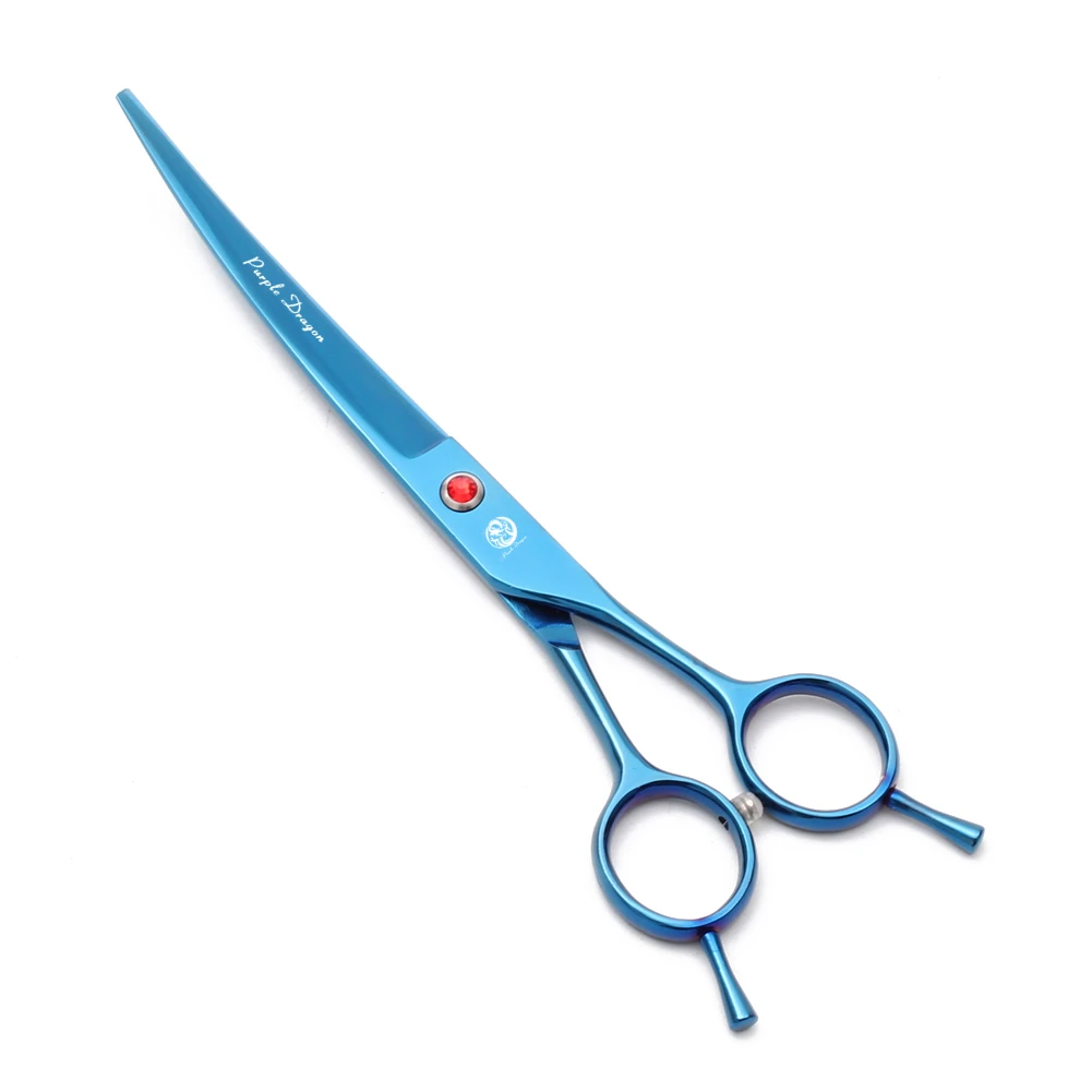 Purple Dragon-Tijeras de aseo para s, accesorio profesional de acero inoxidable japonés de 7 y 8 pulgadas, tijeras rectas y curvadas para mascotas y gatos, Z4007 - Imagen 6