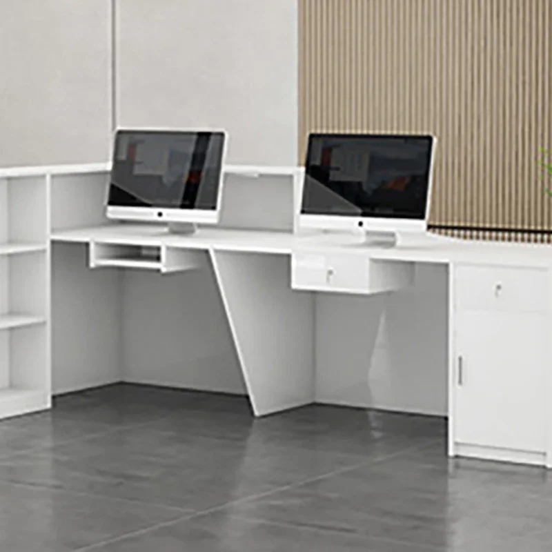Design Nordic Reception Desks Stylish Light Office Front Reception Desks Beauty Salon Commercial Furniture New
