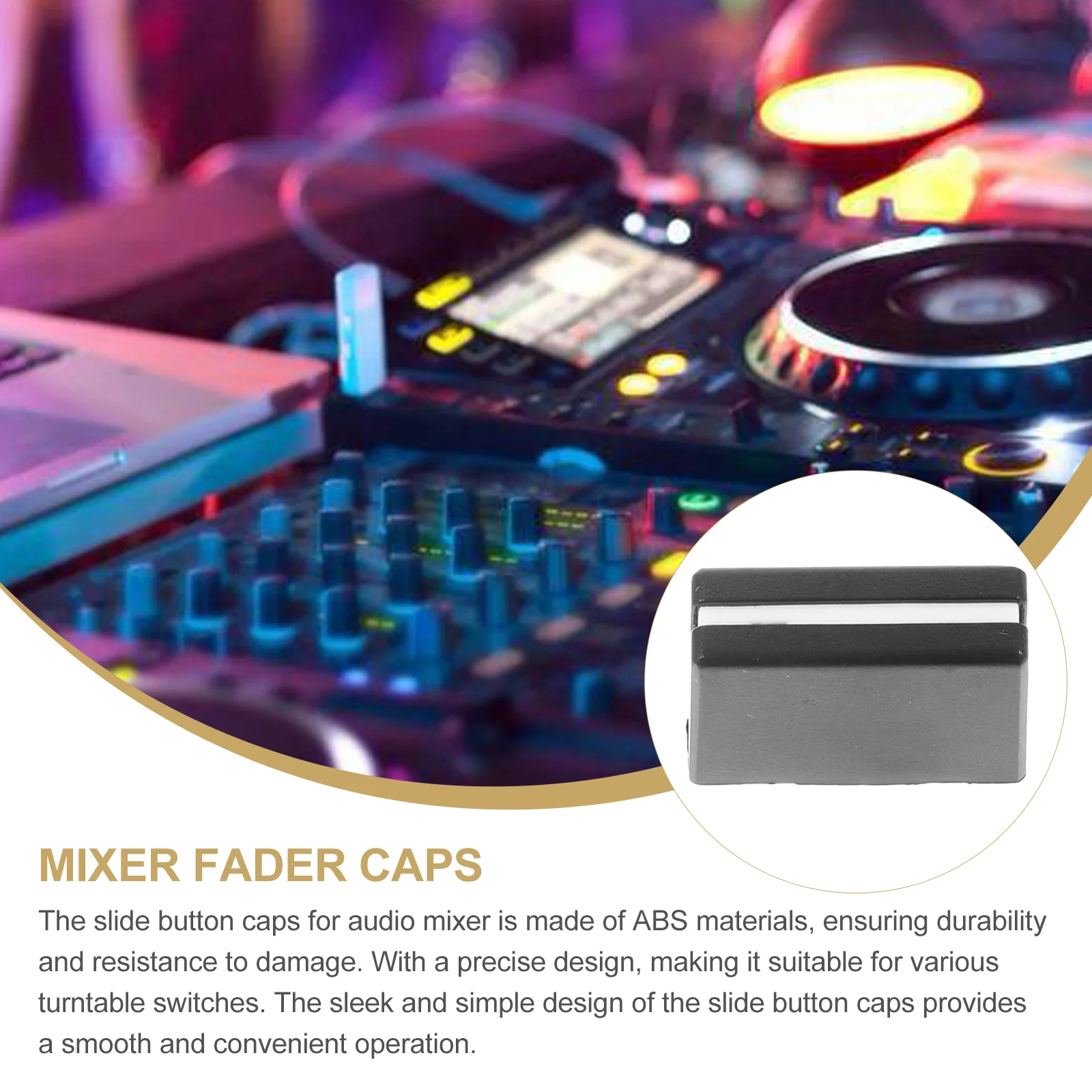 10 Pcs Mixer Fader Buttons Console Slider Knobs Accessories Caps Replacement audio mixer pot mixer fader equalizer knob cap rotary knob for dj controller