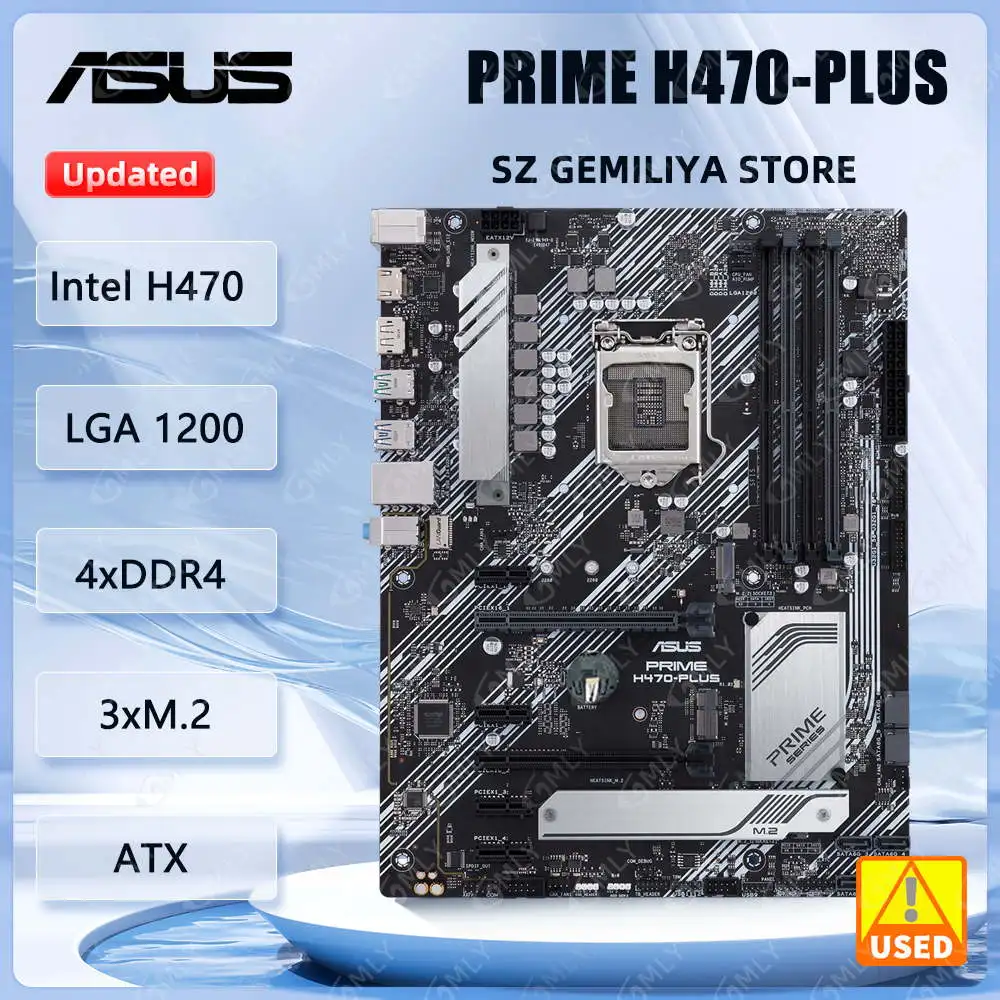 ASUS PRIME H470-PLUS Motherboard LGA 1200 B460 support i7-10700F