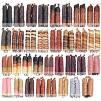 Extensions de cheveux tressés à boucles françaises, cheveux synthétiques, tresses à boucles en spirale, haute température, cheveux pré-étirés ombrés, adt Wave 2