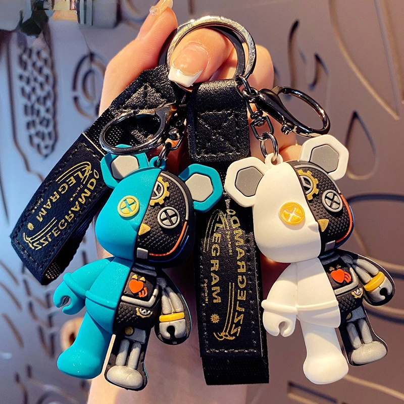 Cartoon Mechanische Bär Nette Boudoir Persönlichkeit Schlüssel Ring Kette Tasche Kleine Anhänger Zubehör Schlüsselbund Dekoration Geschenk Großhandel – Detail 10