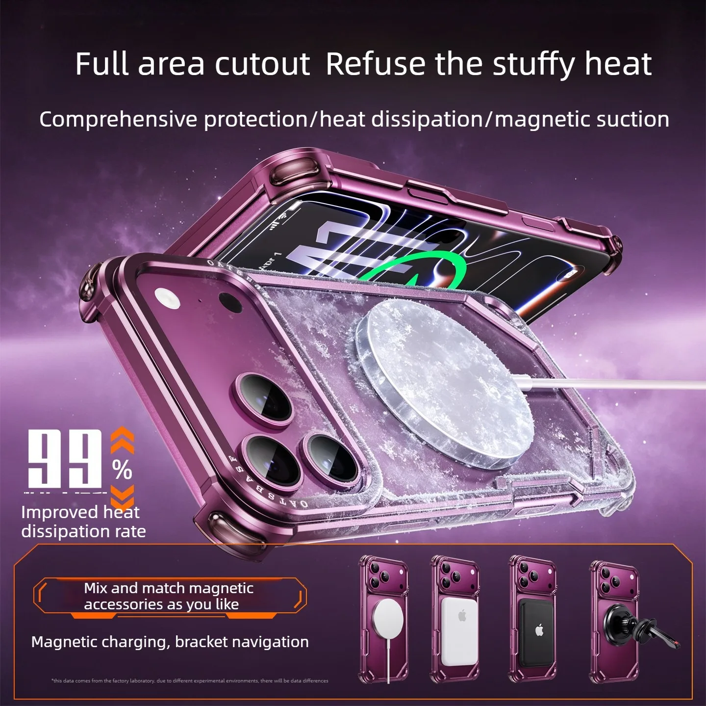 Eary Metal Case Slim Frameless Shockproof Phone Cover with Magsafe Compatibility