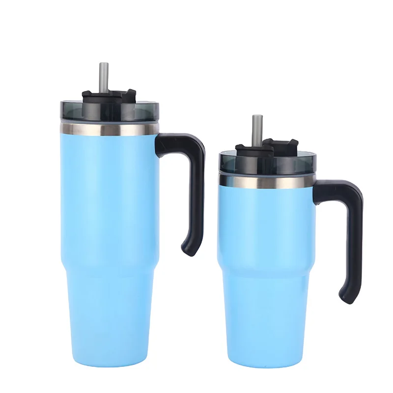 Tazza termica da caffè con cannuccia Thermos da caffè in acciaio