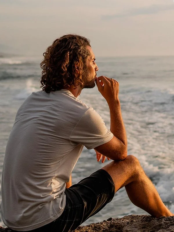 Qui Dry Merino Wool T-irt Men's ort Sve round Ne Outdoor Sports Anti-Odor Breathable European Size Oversized