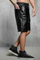 New Men's Leather Shorts Genuine Soft Lambskin Sports Gym Causal Wear Pants ZL01 2