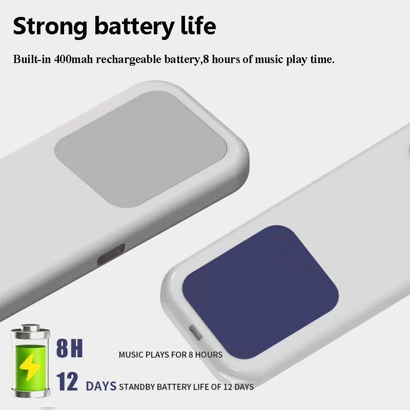 Under Pillow Bluetooth Speaker Mini Lightweight Bone Conduction Sleep Aid Soundbar Wireless MP3 Music Player Type-C charging