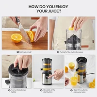 lectric Citrus Juicer, Reemix Full-Automatic Orange Juicer Squeezer for Orange, Lemon, Grapefruit, Citrus Juicer with Cleaning 2