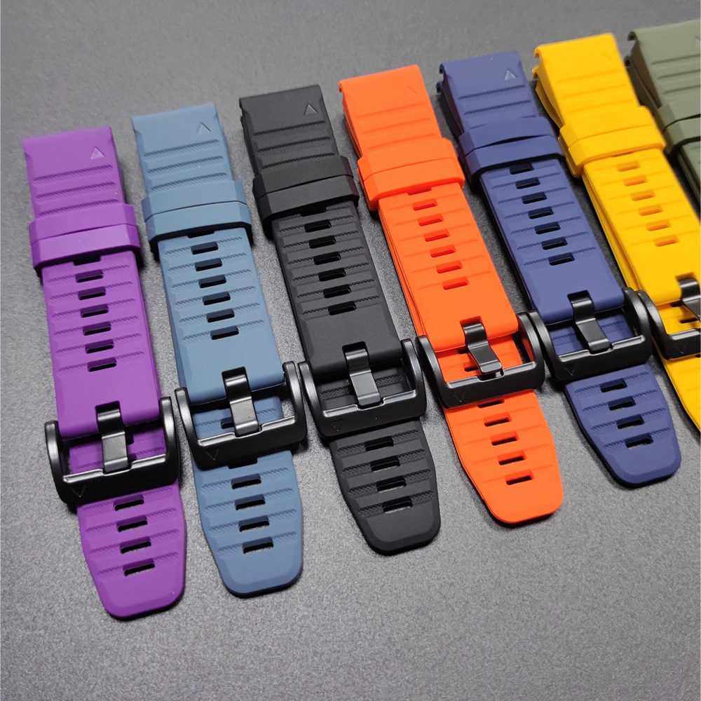 22MM 26MM Offizielles Silikonarmband für Garmin Fenix 5X 5 Plus Fenix8 E 7X 7 6X 6 Pro Sapphire Smart Watch Band QuickFit Armband – Detail 19
