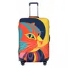 Cat Suitcase Cover Neo Fauvism Travel Vacation Elastic Luggage Supplies Protector 2