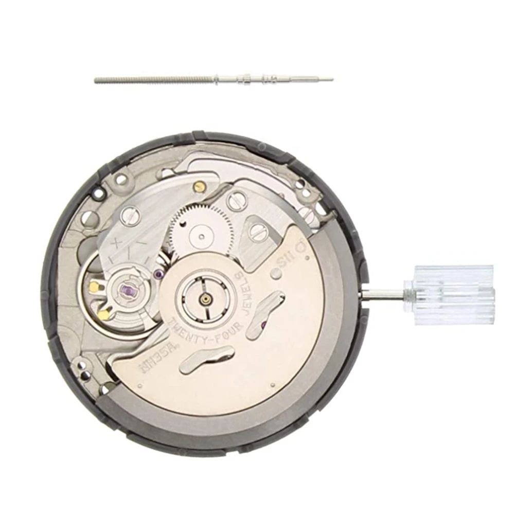 

NH35 Movement Day Date Set Automatic with Movement Watch Steel Stem