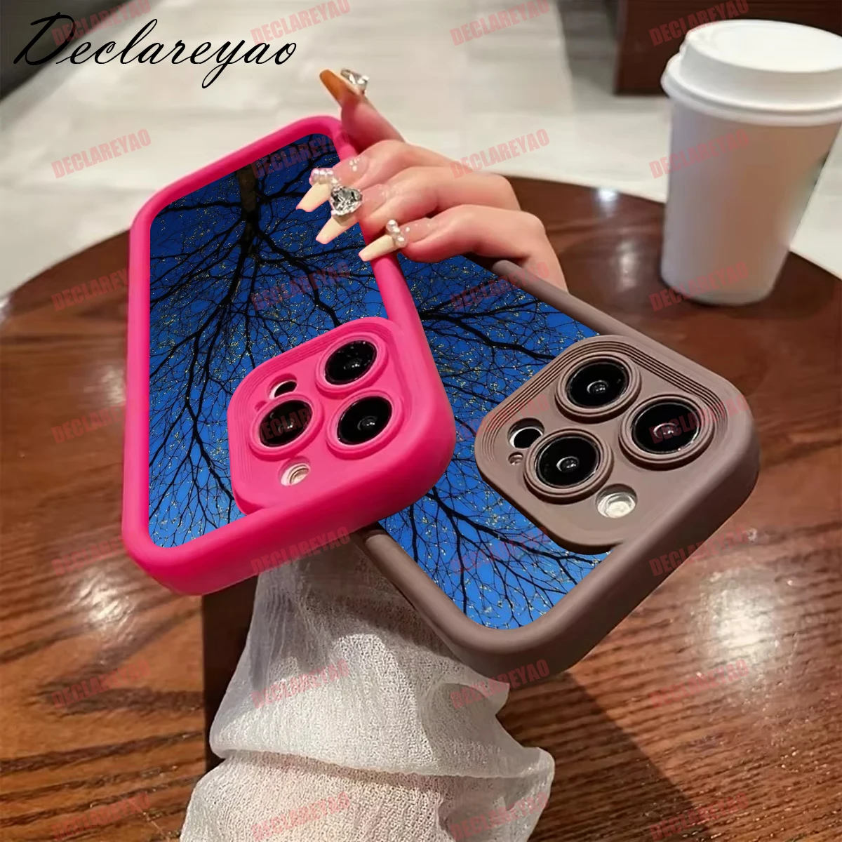 DECLAREYAO Soft Light Slim Matte TPU Shockproof Phone Case