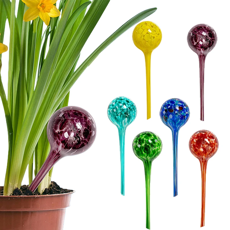 Self Watering Plant Glass Bulbs Glass Irrigation Bulbs Plants 6pcs