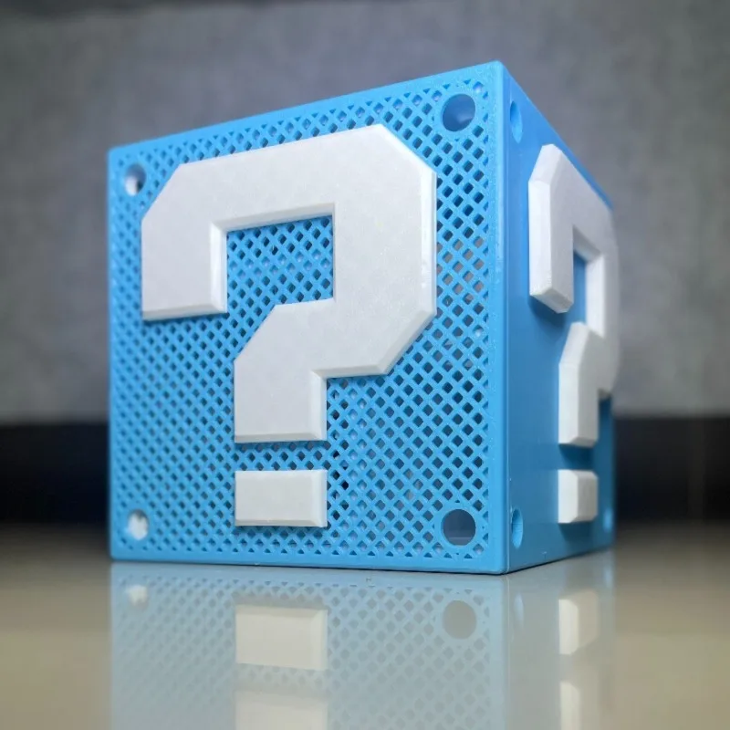 창의적인 3D 프린팅 NAS 케이스, 4+2 베이 물음표 디자인 ITX 엔클로저, 독특한 장 PC 하드웨어(디스플레이용)